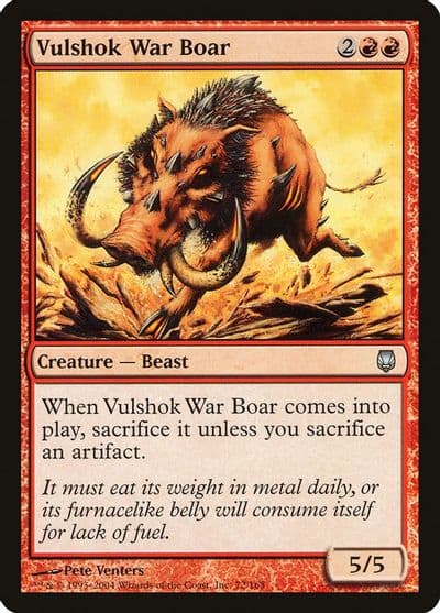 Vulshok War Boar Darksteel Magic card