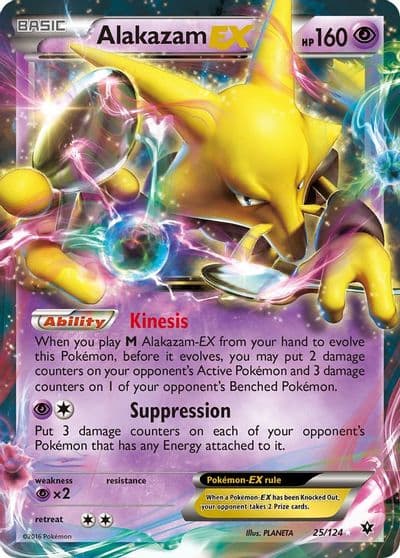 Alakazam EX XY - Fates Collide Pokemon card
