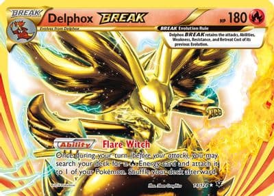 Delphox BREAK XY - Fates Collide Pokemon card