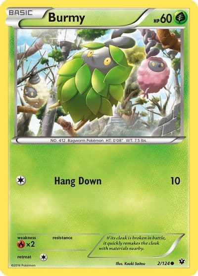 Burmy XY - Fates Collide Pokemon card