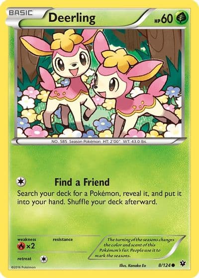 Deerling XY - Fates Collide Pokemon card