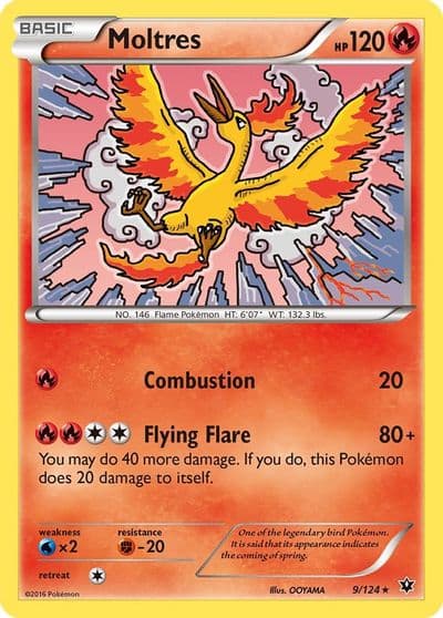 Moltres XY - Fates Collide Pokemon card