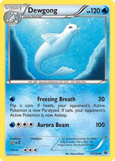 Dewgong XY - Fates Collide Pokemon card