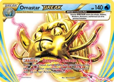 Omastar BREAK XY - Fates Collide Pokemon card