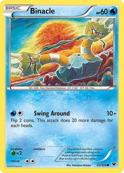 Binacle XY - Fates Collide Pokemon card