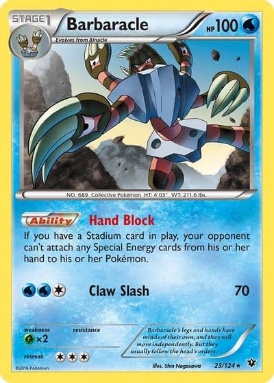 Barbaracle XY - Fates Collide Pokemon card