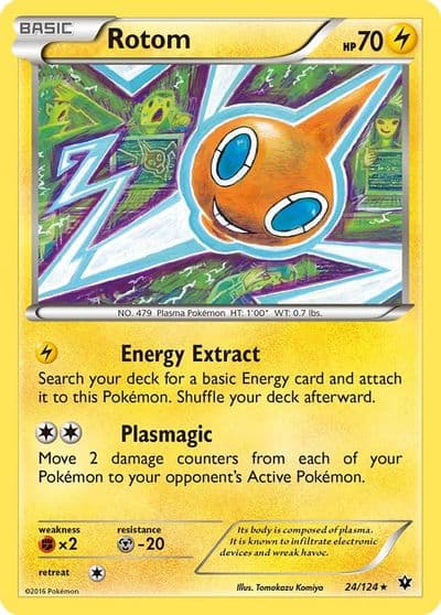 Rotom XY - Fates Collide Pokemon card