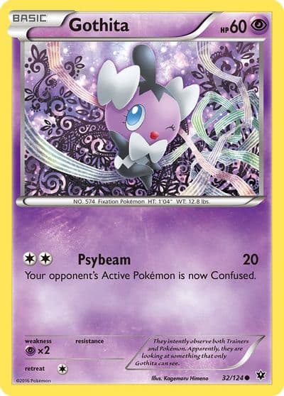 Gothita XY - Fates Collide Pokemon card