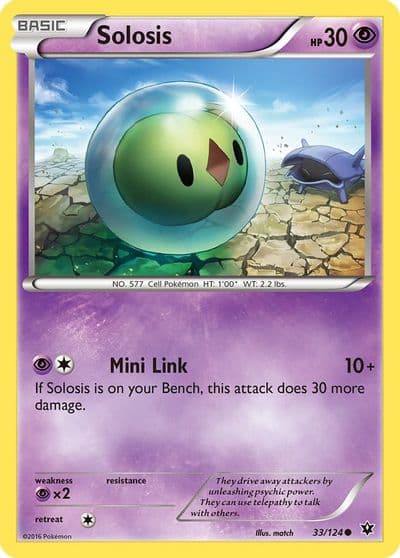 Solosis XY - Fates Collide Pokemon card