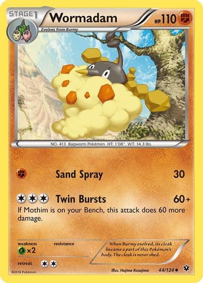 Wormadam (44) XY - Fates Collide Pokemon card