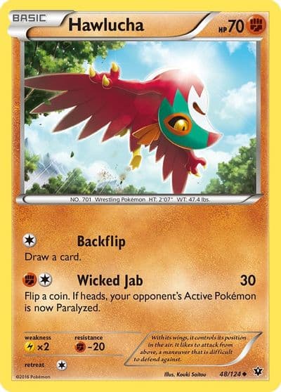 Hawlucha XY - Fates Collide Pokemon card