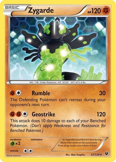 Zygarde (53) XY - Fates Collide Pokemon card