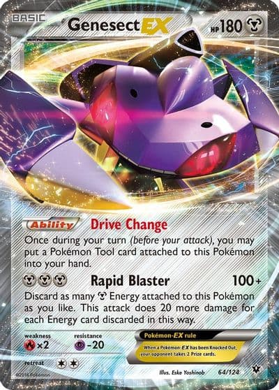 Genesect EX XY - Fates Collide Pokemon card