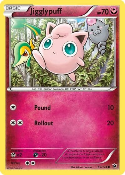 Jigglypuff XY - Fates Collide Pokemon card