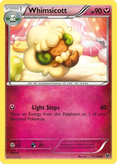 Whimsicott XY - Fates Collide Pokemon card