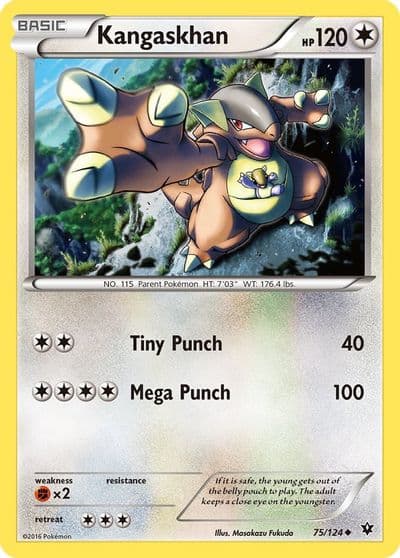 Kangaskhan XY - Fates Collide Pokemon card