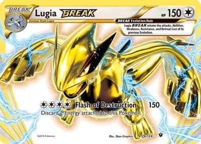 Lugia BREAK XY - Fates Collide Pokemon card