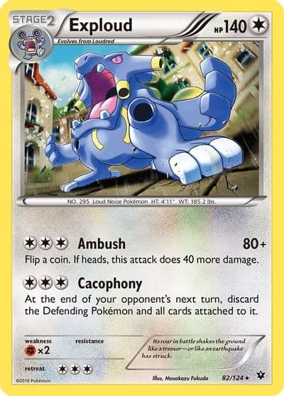 Exploud XY - Fates Collide Pokemon card