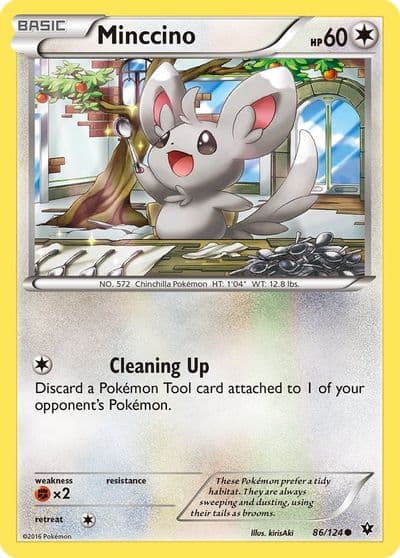 Minccino (86) XY - Fates Collide Pokemon card