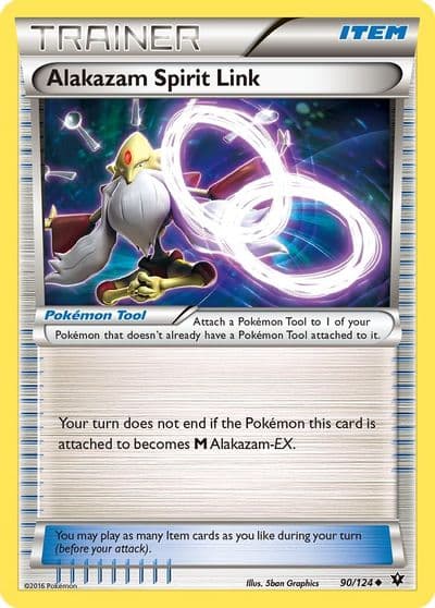 Alakazam Spirit Link XY - Fates Collide Pokemon card