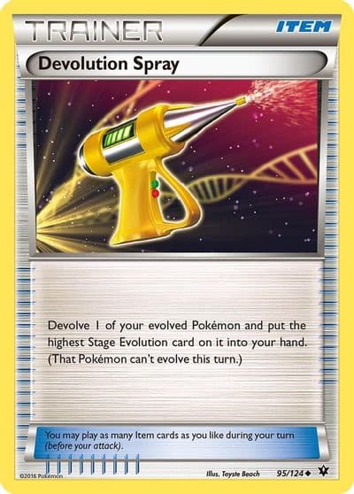 Devolution Spray XY - Fates Collide Pokemon card