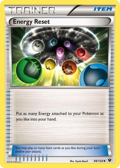 Energy Reset XY - Fates Collide Pokemon card