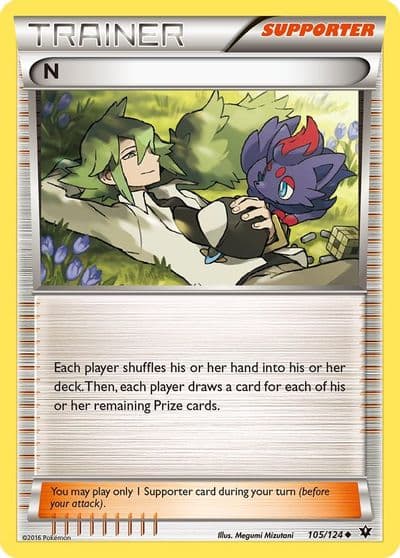 N (Supporter) XY - Fates Collide Pokemon card