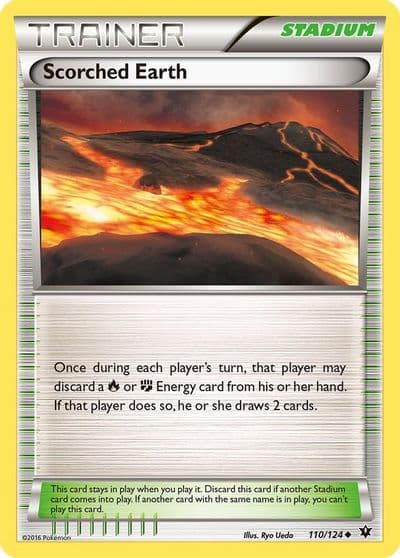 Scorched Earth XY - Fates Collide Pokemon card