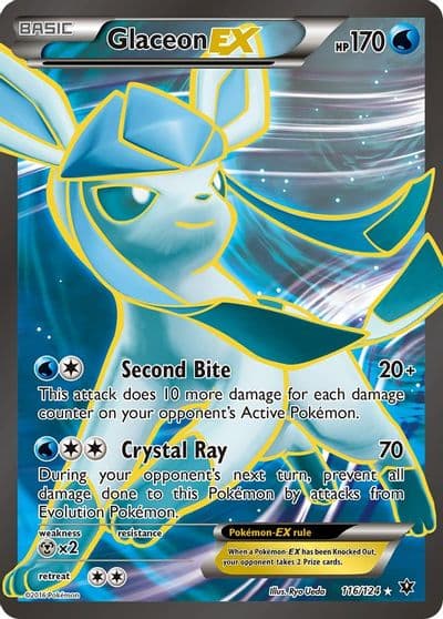 Glaceon EX (Full Art) XY - Fates Collide Pokemon card