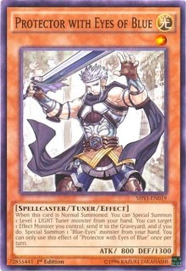 Protector with Eyes of Blue Shining Victories Yu-Gi-Oh! card