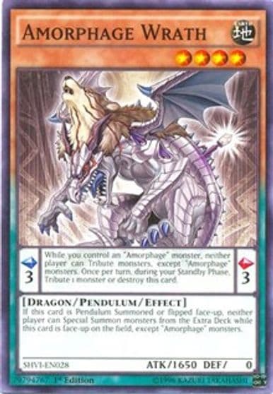 Amorphage Wrath Shining Victories Yu-Gi-Oh! card