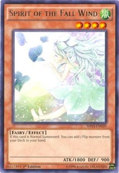 Spirit of the Fall Wind Shining Victories Yu-Gi-Oh! card