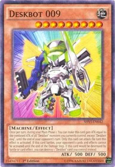Deskbot 009 Shining Victories Yu-Gi-Oh! card