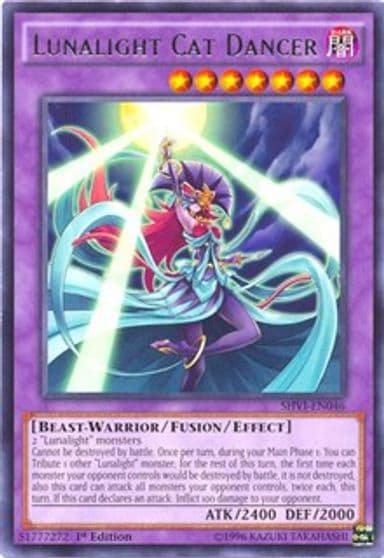 Lunalight Cat Dancer Shining Victories Yu-Gi-Oh! card