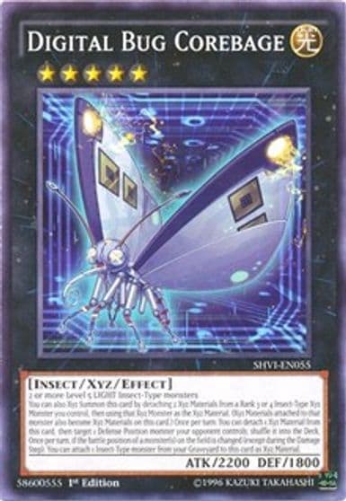 Digital Bug Corebage Shining Victories Yu-Gi-Oh! card
