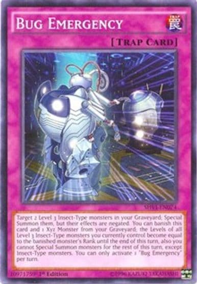Bug Emergency Shining Victories Yu-Gi-Oh! card