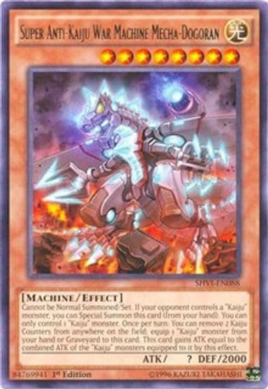 Super Anti Kaiju War Machine Mecha Dogoran Shining Victories Yu-Gi-Oh! card