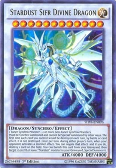 Stardust Sifr Divine Dragon Shining Victories Yu-Gi-Oh! card