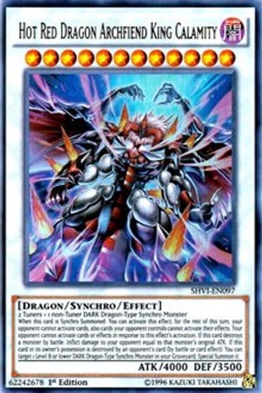 Hot Red Dragon Archfiend King Calamity Shining Victories Yu-Gi-Oh! card