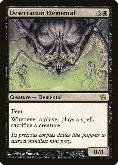 Desecration Elemental Fifth Dawn Magic card