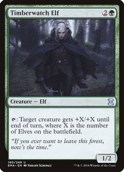 Timberwatch Elf Eternal Masters Magic card