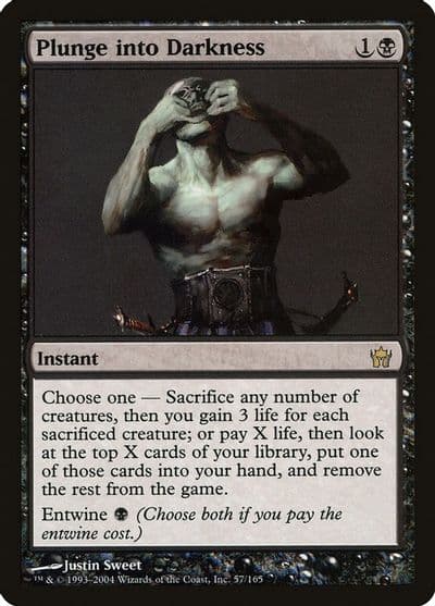 Plunge into Darkness Fifth Dawn Magic card