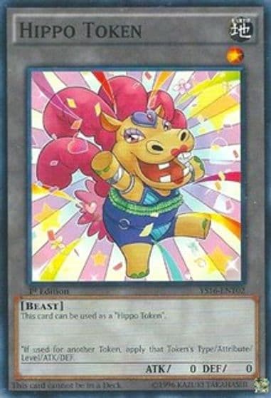 Token Hippo Yellow Starter Deck: Yuya Yu-Gi-Oh! card