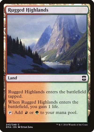 Rugged Highlands Eternal Masters Magic card