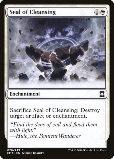 Seal of Cleansing Eternal Masters Magic card