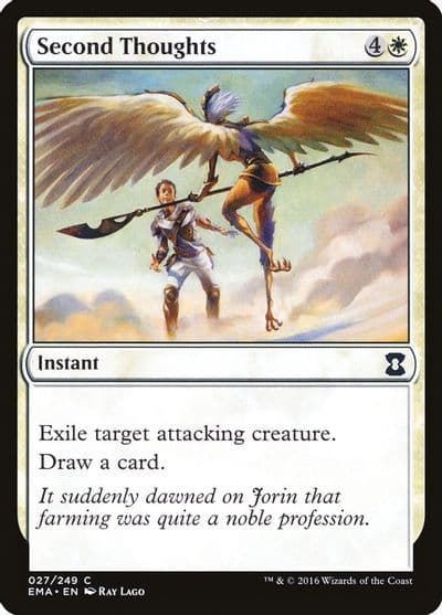 Second Thoughts Eternal Masters Magic card