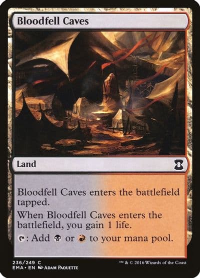 Bloodfell Caves Eternal Masters Magic card