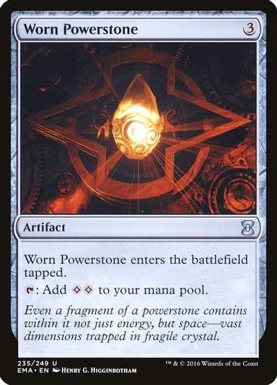 Worn Powerstone Eternal Masters Magic card