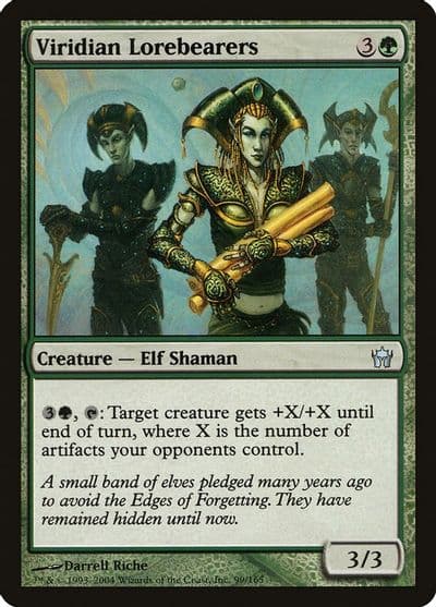 Viridian Lorebearers Fifth Dawn Magic card