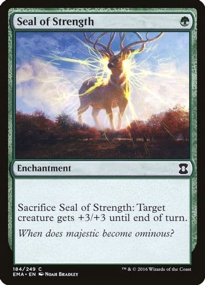 Seal of Strength Eternal Masters Magic card